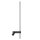 Applique LED noire aluminium GU10 H:80 cm indirecte