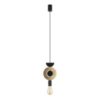 Lampe à suspendre bois métal chaleureux...