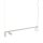 Grande lampe à suspendre aluminium verre 107 cm GU10 G9 blanc