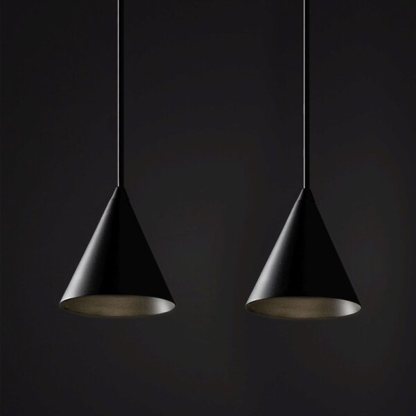 Lampe à suspendre flexible en aluminium 160 cm GU10 noir