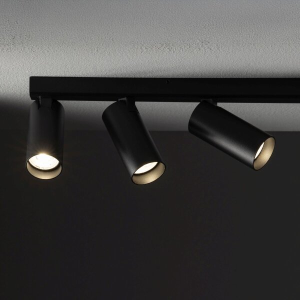 Lampe à suspendre flexible en aluminium 160 cm GU10 noir
