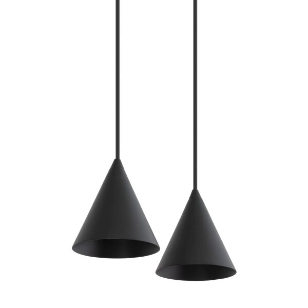 Lampe à suspendre flexible en aluminium 160 cm GU10 noir
