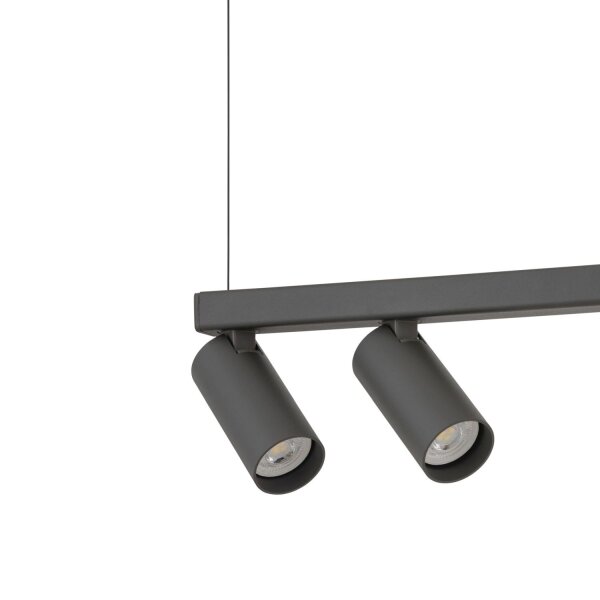 Lampe à suspendre flexible aluminium verre 107 cm Umbra Gris