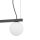 Lampe à suspendre flexible aluminium verre 107 cm Umbra Gris