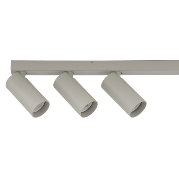 Suspension mobile métal gris soie GU10 160 cm
