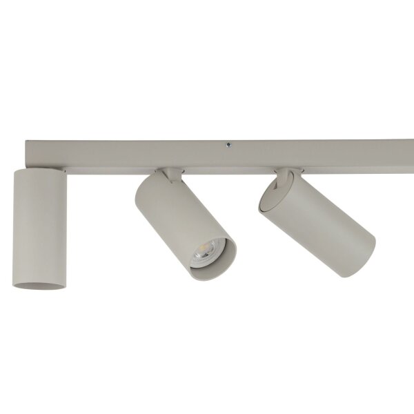 Suspension mobile métal gris soie GU10 160 cm