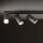 Suspension mobile métal gris soie GU10 160 cm