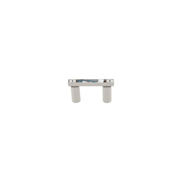Spot de plafond 2 flammes flexible aluminium gris soie GU10