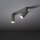 Spot de plafond 2 flammes flexible aluminium gris soie GU10