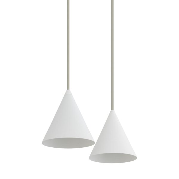Suspension réglable métal blanc GU10 160 cm de long