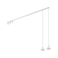 Suspension réglable métal blanc GU10 160 cm...
