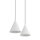 Suspension réglable métal blanc GU10 160 cm de long
