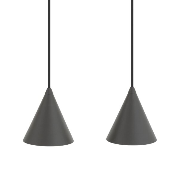 Suspension mobile métal Umbra Gris GU10 160 cm
