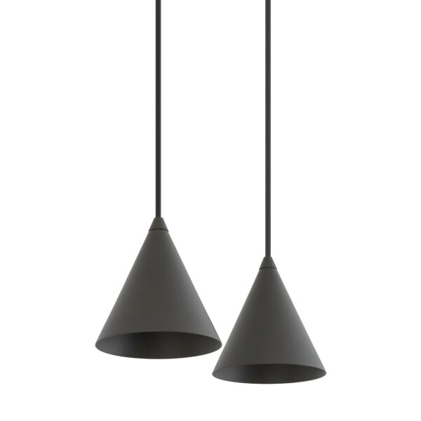 Suspension mobile métal Umbra Gris GU10 160 cm