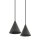 Suspension mobile métal Umbra Gris GU10 160 cm