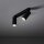 Spot de plafond 2 flammes orientable aluminium noir GU10