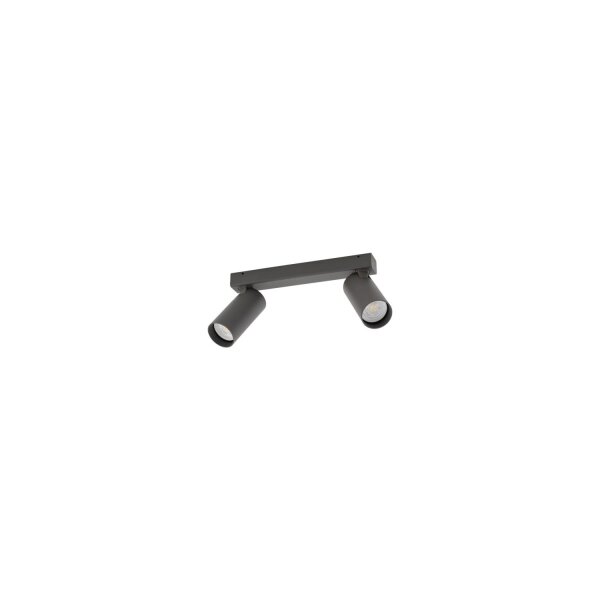 Spot de plafond flexible Aluminium Umbra Gris L:32 cm GU10
