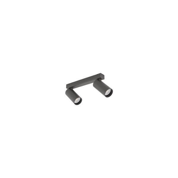 Spot de plafond flexible Aluminium Umbra Gris L:32 cm GU10