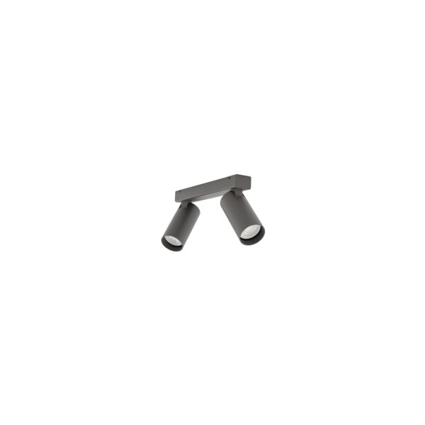 Spot de plafond flexible Aluminium Umbra Gris L:32 cm GU10