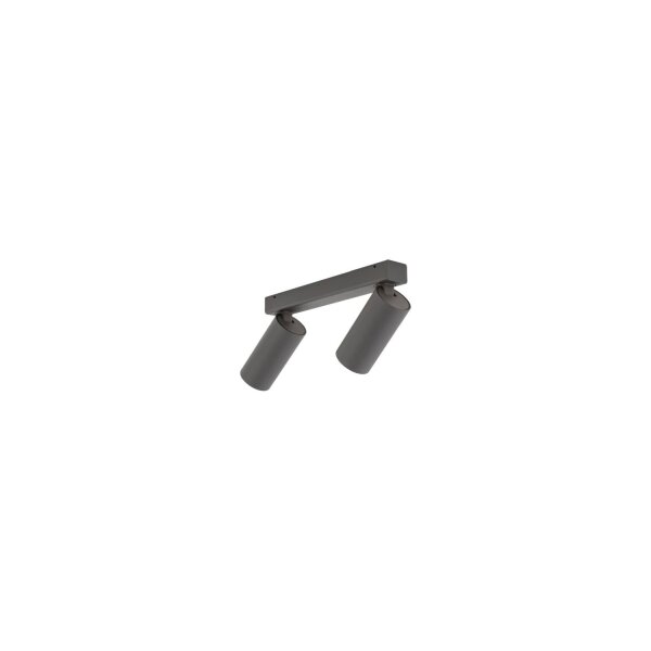 Spot de plafond flexible Aluminium Umbra Gris L:32 cm GU10