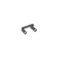 Spot de plafond flexible Aluminium Umbra Gris L:32 cm GU10