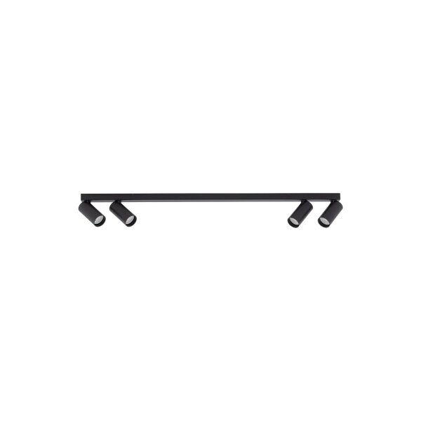 Spot de plafond flexible noir aluminium L:90,5 cm GU10