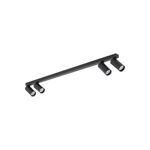 Spot de plafond flexible noir aluminium L:90,5 cm GU10