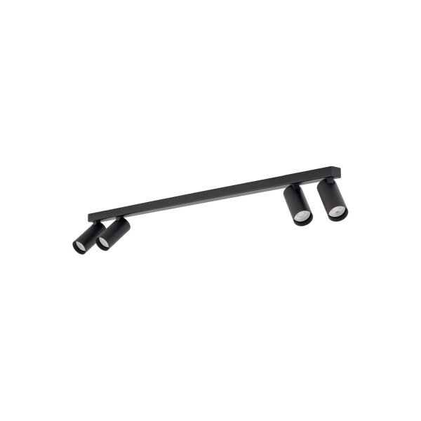 Spot de plafond flexible noir aluminium L:90,5 cm GU10