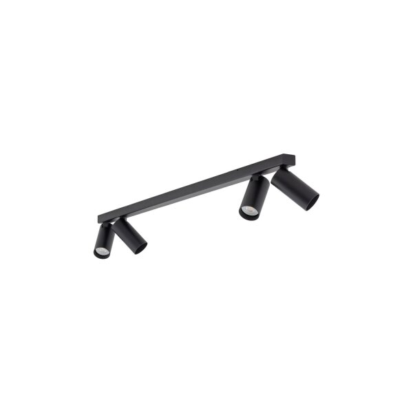 Spot de plafond flexible noir aluminium L:90,5 cm GU10