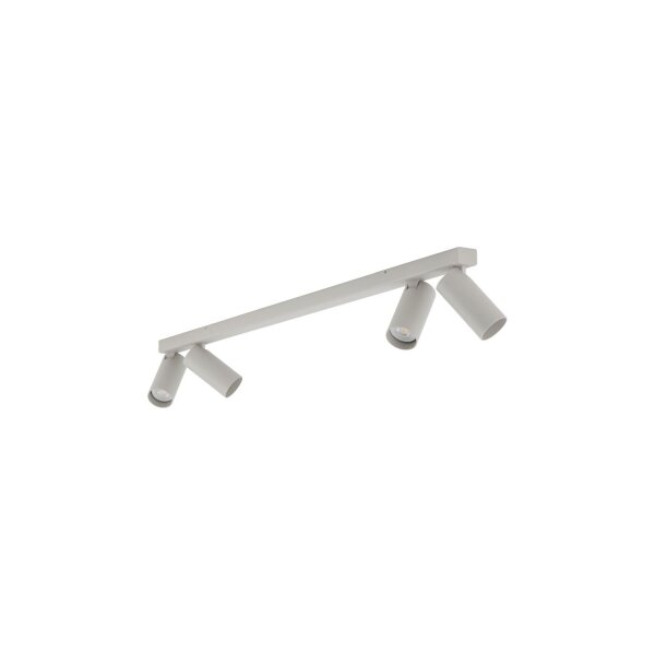 Spot de plafond orientable gris soie métal 90,5 cm GU10