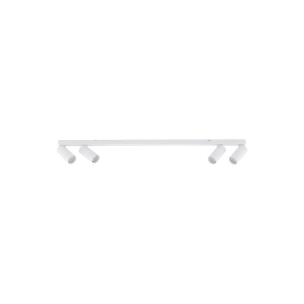 Spot de plafond orientable GU10 blanc métal 90,5 cm de long