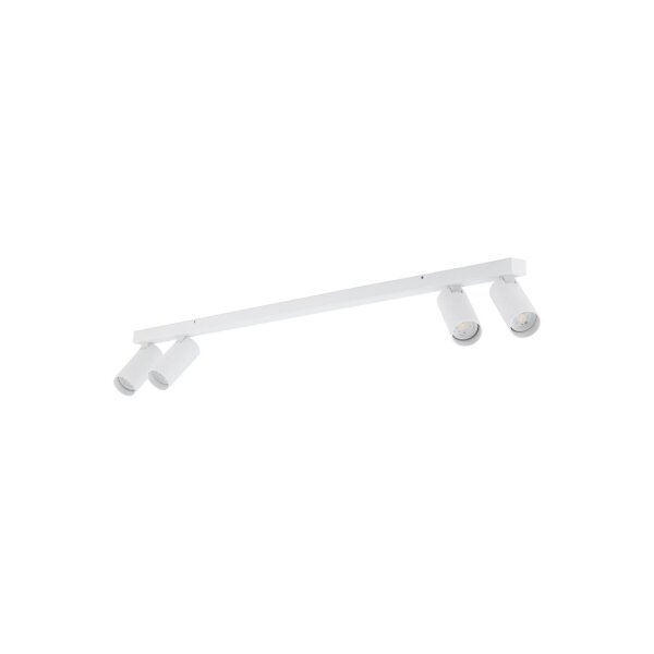 Spot de plafond orientable GU10 blanc métal 90,5 cm de long