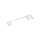 Spot de plafond orientable GU10 blanc métal 90,5 cm de long