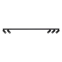 Spot de plafond orientable GU10 noir m&eacute;tal 130 cm