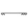 Spot de plafond orientable GU10 noir métal 130 cm