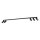 Spot de plafond orientable GU10 noir métal 130 cm