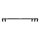 Spot de plafond orientable GU10 noir métal 130 cm