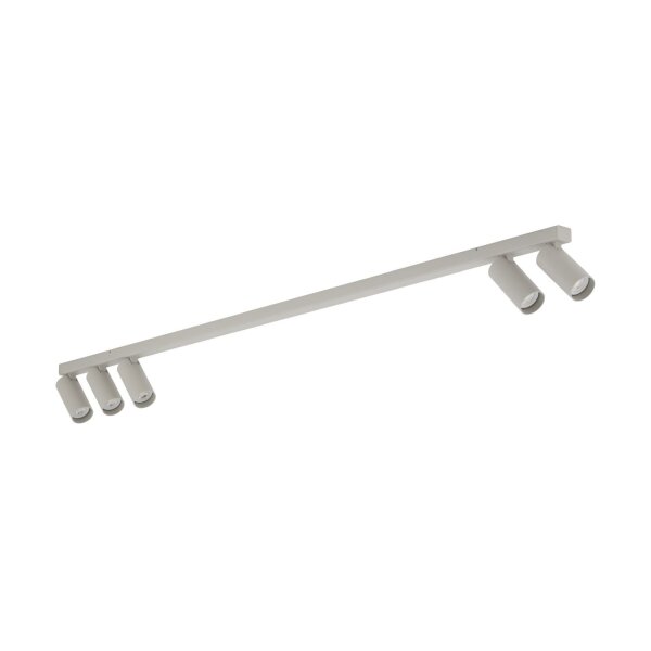 Spot de plafond flexible GU10 gris soie métal 130 cm