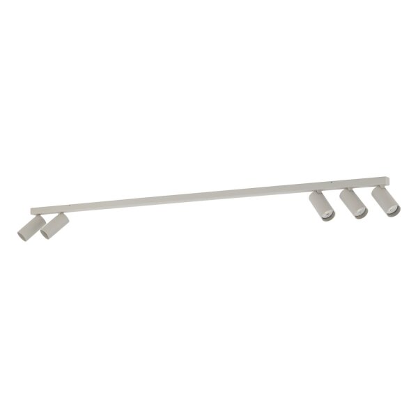 Spot de plafond flexible GU10 gris soie métal 130 cm