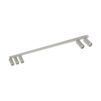 Spot de plafond flexible GU10 gris soie métal 130 cm