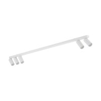 Spot de plafond flexible blanc GU10 5-flamme aluminium