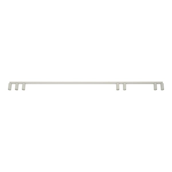 Long spot de plafond gris soie 212 cm GU10 7-flamme