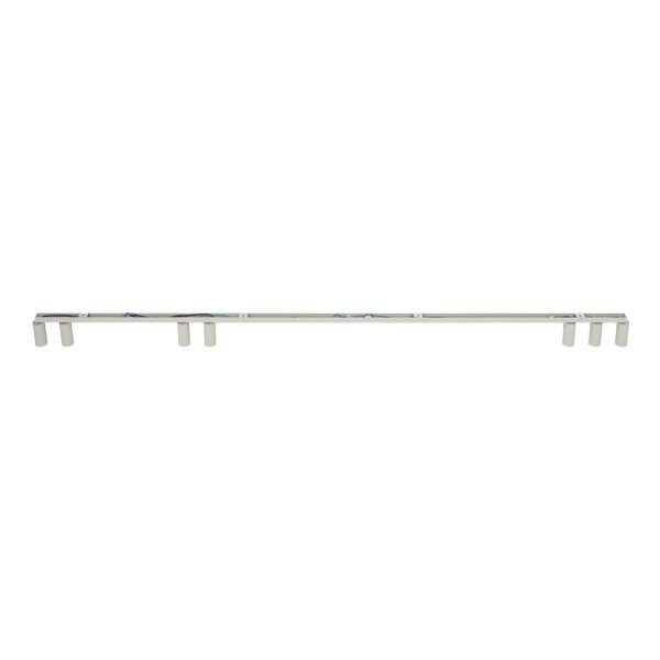 Long spot de plafond gris soie 212 cm GU10 7-flamme