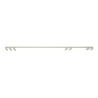 Long spot de plafond gris soie 212 cm GU10 7-flamme