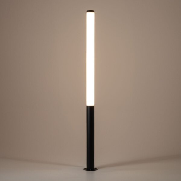 Borne déclairage LED aluminium 3000 K IP54 200 cm à faible éblouissement