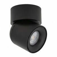 Spot de plafond flexible noir GU10 L:9,4 cm petit