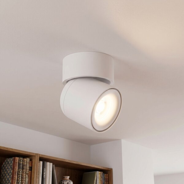 Spot de plafond flexible blanc GU10 L:9,4 cm petit