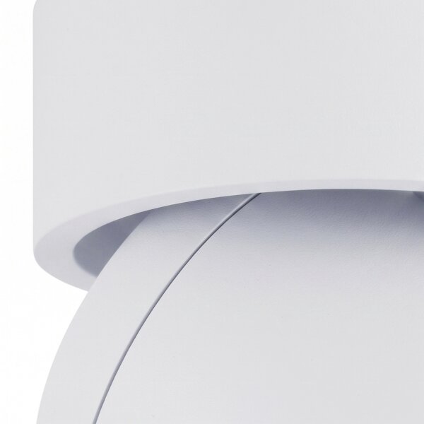 Spot de plafond flexible blanc GU10 L:9,4 cm petit