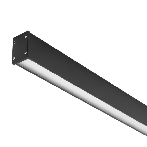 Plafonnier LED noir aluminium 3000 lm L:150 cm
