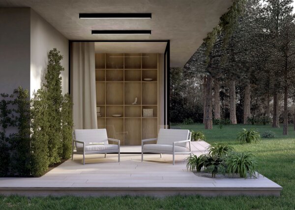 Plafonnier LED noir aluminium 3000 lm L:150 cm